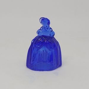 Boyd Glass Royal Blue Marguerite Colonial Doll Figuirine Mini